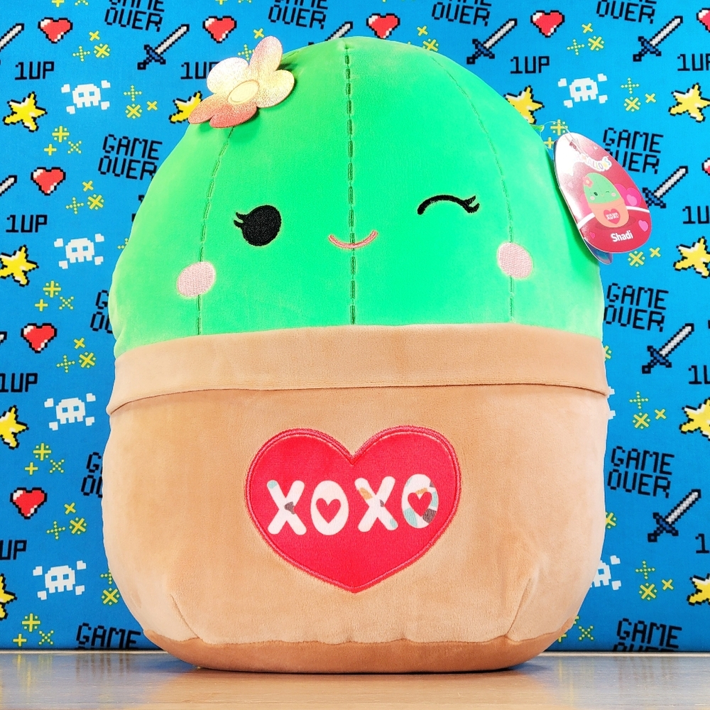 Squishmallow Shadi the Cactus 14" UltraSoft Valentine's Day Holiday Toy Plush